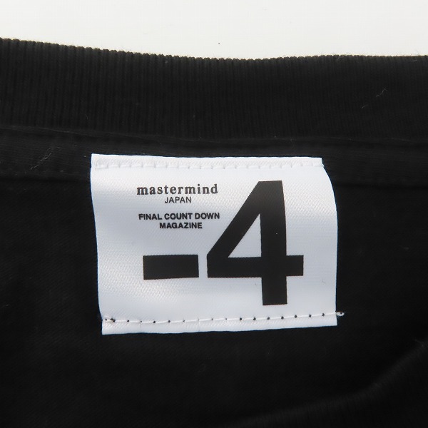 実際に弊社で買取させて頂いたmastermind/マスターマインド FINAL COUNT DOWN Tシャツ ブラック/XLの画像 2枚目