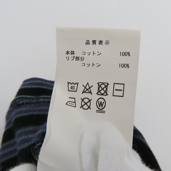 実際に弊社で買取させて頂いたDESCENDANT/ディセンダント クジラロゴ ボーダー ロンT/2の画像 3枚目