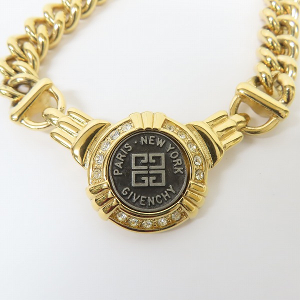 実際に弊社で買取させて頂いたGIVENCHY/ジバンシー ラインストーン ネックレスの画像 1枚目