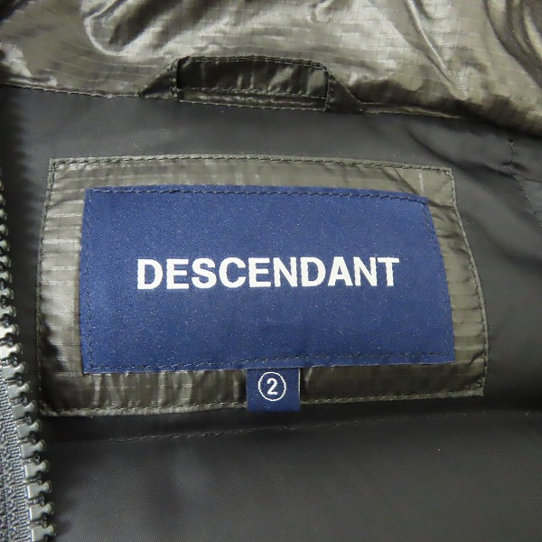 実際に弊社で買取させて頂いたDESCENDANT/ディセンダント クジラロゴ ダウンジャケット/2の画像 2枚目