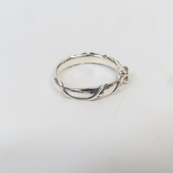 実際に弊社で買取させて頂いたBloodyMary/ブラッディマリー mini nut/ミニナット リング w/ストーン 11号の画像 4枚目