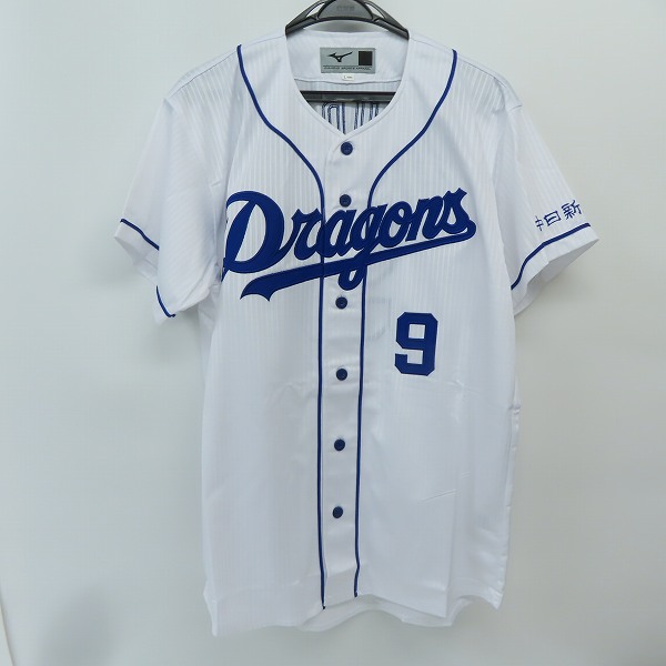 実際に弊社で買取させて頂いたMizuno/ミズノ 中日ドラゴンズ #9 福留孝介 2019年 ホーム ユニフォーム /Lの画像 0枚目