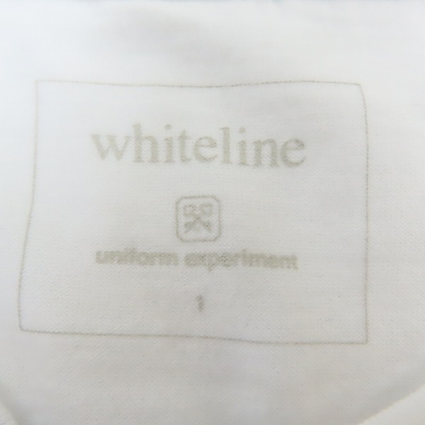 実際に弊社で買取させて頂いた【未使用】uniform experiment/ユニフォームエクスペリメント ロゴTシャツ UE-170078/1の画像 2枚目