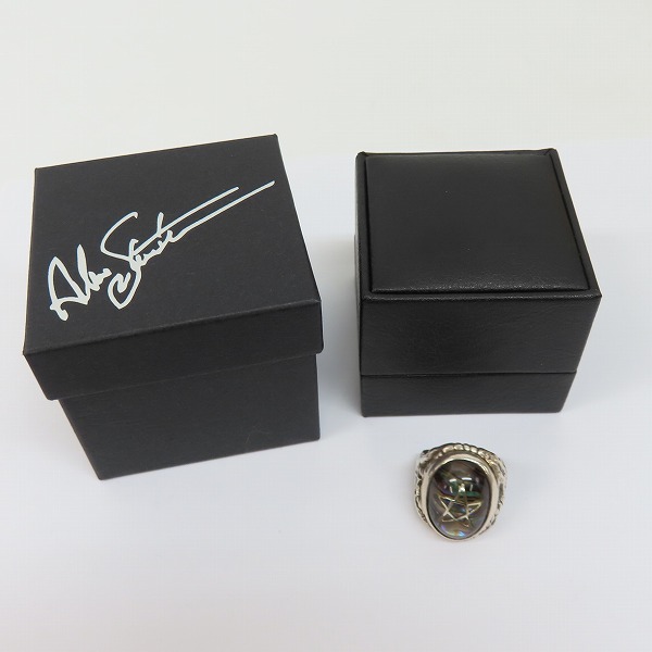 実際に弊社で買取させて頂いた【カスタム】ALEX STREETER/アレックスストリーター エンジェルハートリング アバロンシェルwアクアマリン 17号の画像 8枚目