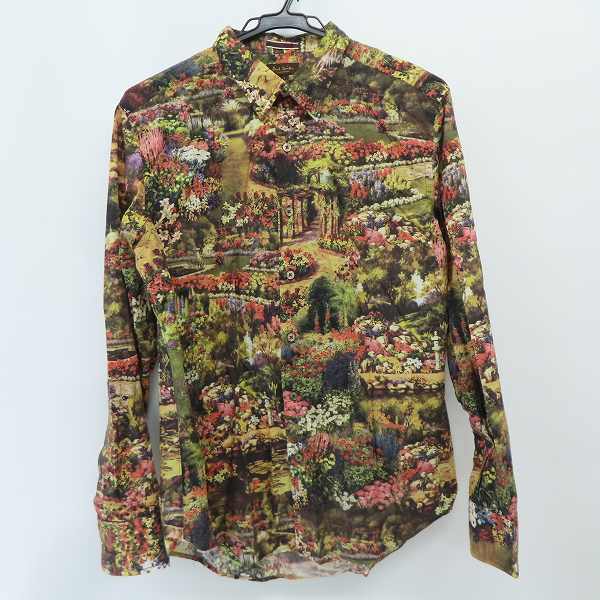 実際に弊社で買取させて頂いたPaul Smith COLLECTION/ポールスミスコレクション Garden Design ロングスリーブシャツ/Ｌ
