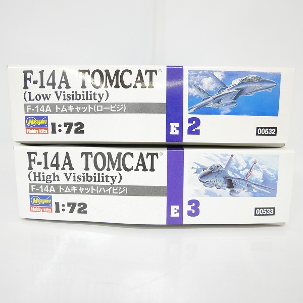 実際に弊社で買取させて頂いた【未組立】ハセガワ 1/72 アメリカ海軍 艦上戦闘機 F-14A トムキャット(ロービジ)/(ハイビジ)  2点セット/プラモデルの画像 5枚目