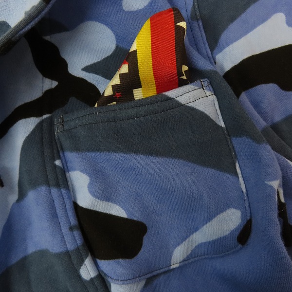 実際に弊社で買取させて頂いたuniform experiment/ユニフォームエクスペリメント CAMOUFLAGE JACKET UE-170016 ブルー/3の画像 4枚目