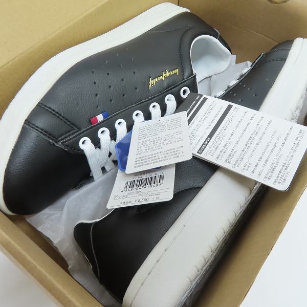 実際に弊社で買取させて頂いた【未使用】le coq sportif/ルコックスポルティフ LAローランLE スニーカー QL1PJC18BK/27.5の画像 7枚目