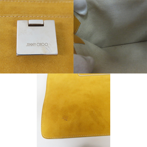 実際に弊社で買取させて頂いたJIMMY CHOO/ジミーチュウ スエード×レザー ハンドバッグの画像 6枚目