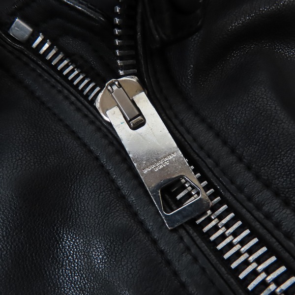 実際に弊社で買取させて頂いた【定価30万↑】BURBERRY BRIT/バーバリー ブリット ラムレザー B-3 フライトジャケット Mの画像 6枚目