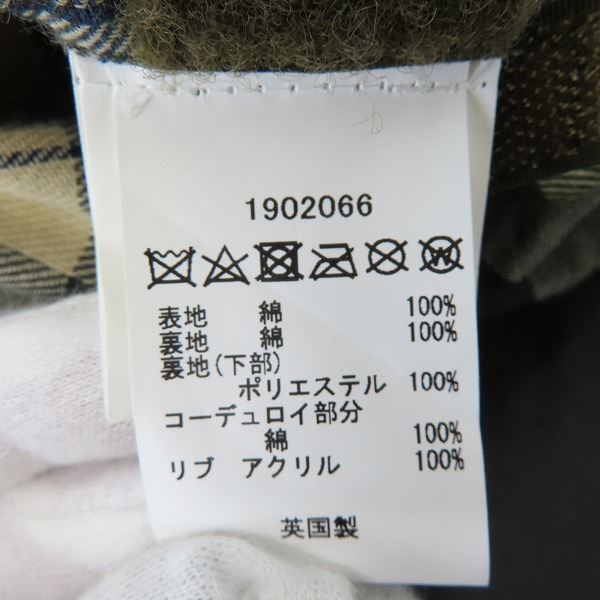 実際に弊社で買取させて頂いたBarbour/バブアー BEDALE JACKET ビデイルジャケット 1902066/38 の画像 5枚目