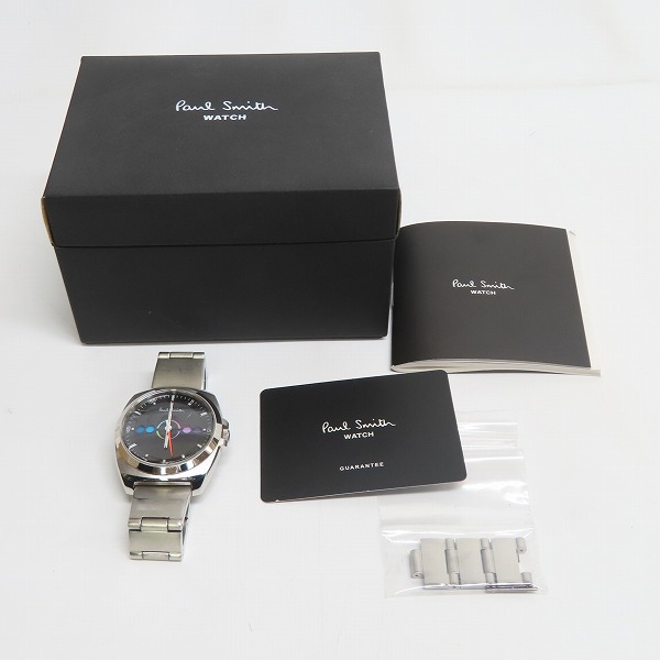 実際に弊社で買取させて頂いたPaulSmith/ポールスミス ファイブアイズ クオーツ 腕時計 F335-T010482【動作未確認】の画像 7枚目