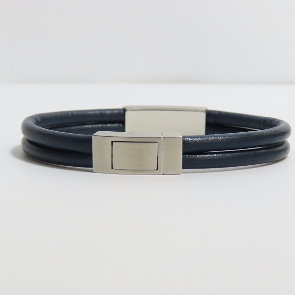 実際に弊社で買取させて頂いたEMPORIO ARMANI/エンポリオアルマーニ ドローコード/チェーン ブレスレット 2点セットの画像 2枚目