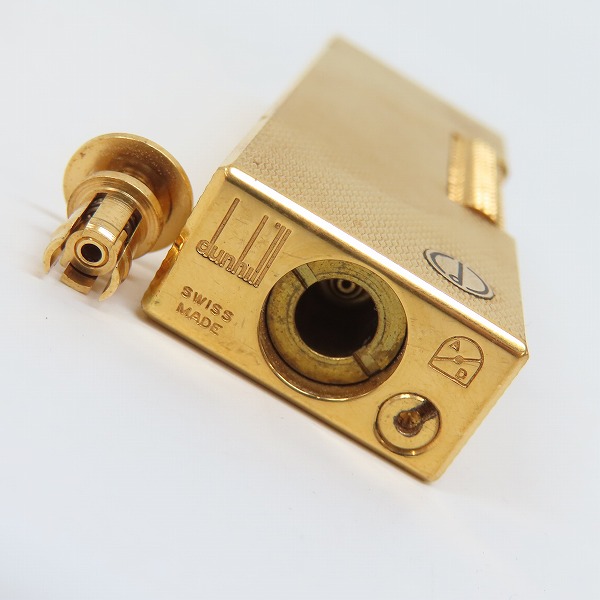 実際に弊社で買取させて頂いたdunhill/ダンヒル サイドローラー ガスライター ゴールドの画像 2枚目