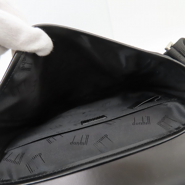 実際に弊社で買取させて頂いたdunhill/ダンヒル ショルダーバッグ ブラックの画像 5枚目