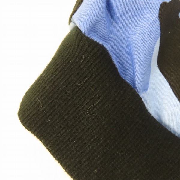 実際に弊社で買取させて頂いたuniform experiment/ユニフォームエクスペリメント CAMOUFLAGE STADIUM BLOUSON スタジャン UE-170014 ブルー系/3の画像 6枚目