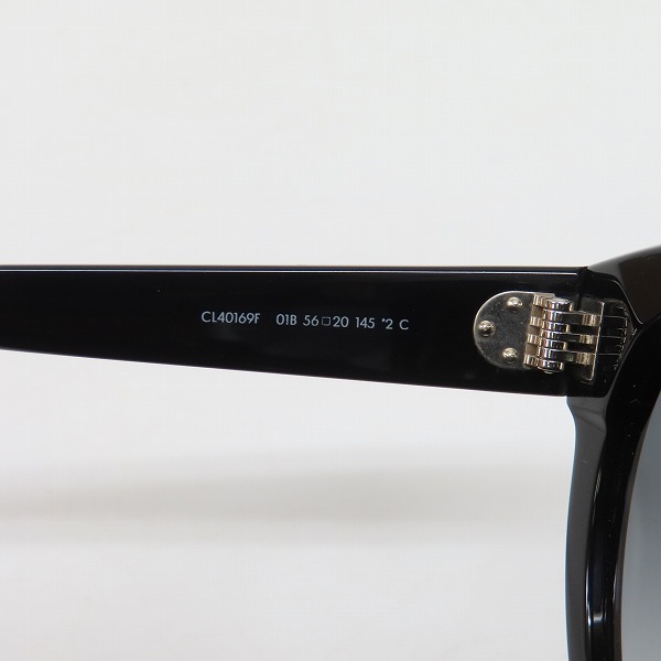 実際に弊社で買取させて頂いたCELINE/セリーヌ サングラス/アイウェア ブラック CL40169Fの画像 6枚目