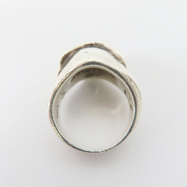 実際に弊社で買取させて頂いたTRAVIS WALKER/トラヴィスワーカー FULL THROTTLE RING スカル リング 15.5-17.5号の画像 5枚目