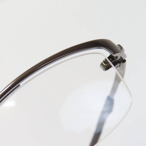実際に弊社で買取させて頂いた999.9/フォーナインズ メタルブロウ ハーフリム メガネフレーム/S-841Tの画像 8枚目