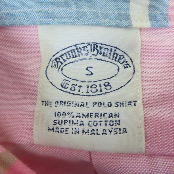 実際に弊社で買取させて頂いたBROOKS BROTHERS/ブルックスブラザーズ ロゴ刺繡 エルボーパッチ 長袖シャツ/Sの画像 2枚目