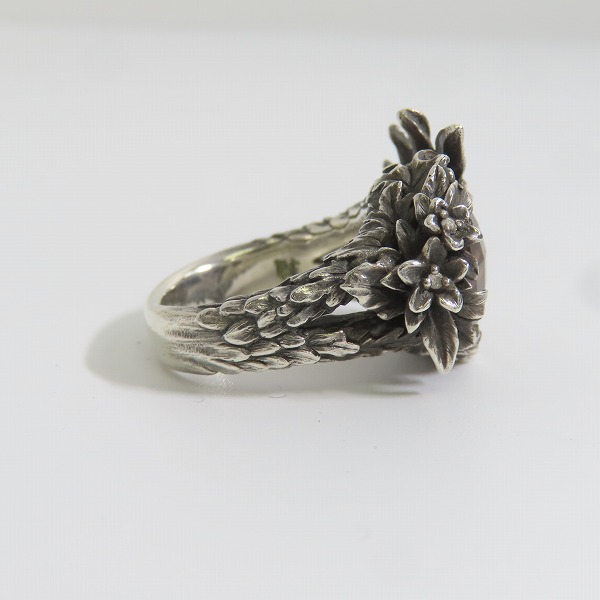 実際に弊社で買取させて頂いたBloody Mary/ブラッディマリー 2012 Christmas限定 ディヴァインリング w/スモーキークォーツ/ダイヤ 13号の画像 4枚目