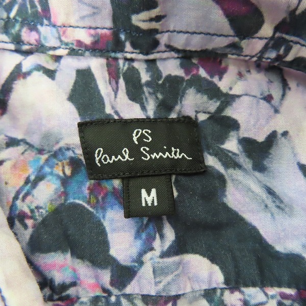 実際に弊社で買取させて頂いたPS Paul Smith/ピーエスポールスミス 総柄/フラワー柄/花柄  長袖シャツ 233610/Mの画像 2枚目