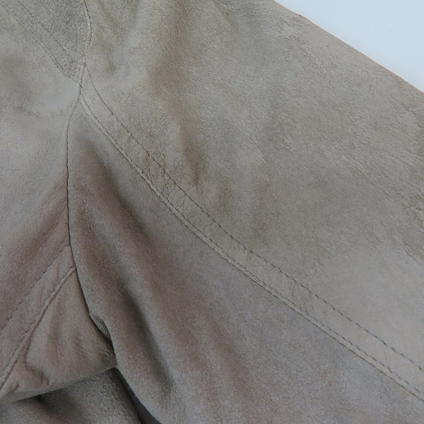 実際に弊社で買取させて頂いたRick Owens/リックオウエンス 19SS 加工 ラムレザー ボンバージャケット/ライダースジャケット RU19S2775-LBA/52の画像 8枚目