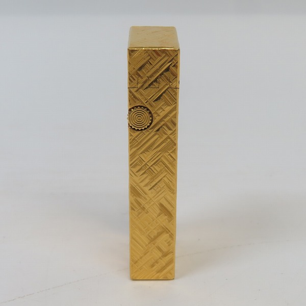 実際に弊社で買取させて頂いたdunhill/ダンヒル サイドローラーガスライター サテン ゴールドの画像 2枚目