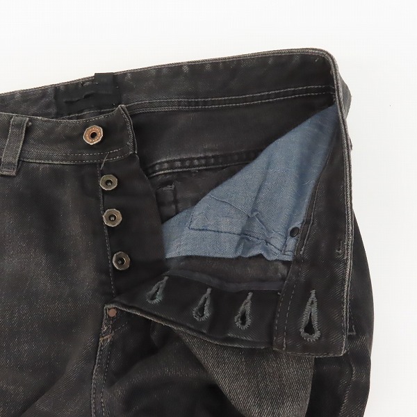 実際に弊社で買取させて頂いた【難有り】DIESEL BLACK GOLD/ディーゼルブラックゴールド ボタンフライ デニムパンツ W28の画像 7枚目