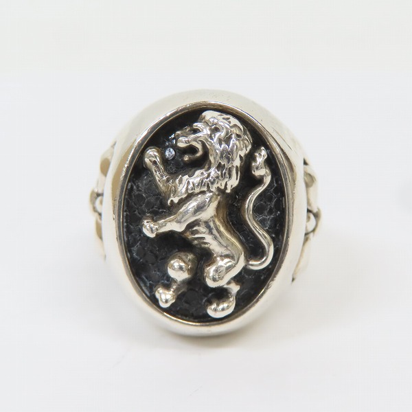 実際に弊社で買取させて頂いたLEATHERS & TREASURES/レザーズアンドトレジャーズ スペシャルエディションライオンリング 26-27.5号の画像 1枚目