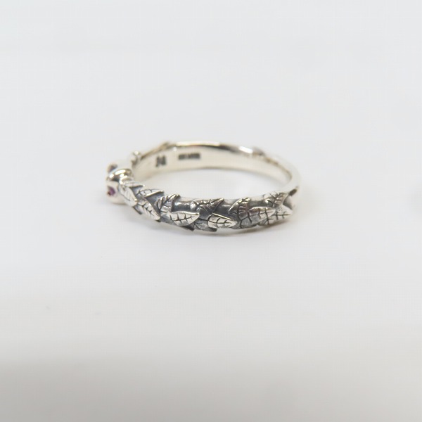 実際に弊社で買取させて頂いたBloodyMary/ブラッディマリー mini nut/ミニナット リング w/ストーン 11号の画像 2枚目