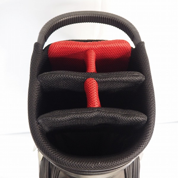 実際に弊社で買取させて頂いたle coq sportif/ルコック スポルティフ XQQ1196GP 6分割キャディバッグ ブラック の画像 3枚目