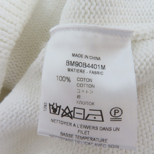 実際に弊社で買取させて頂いた【JPタグ】GIVENCHY/ジバンシィ 19AW スプリットロゴデザイン ニットセーター BM90B4401M/Mの画像 4枚目