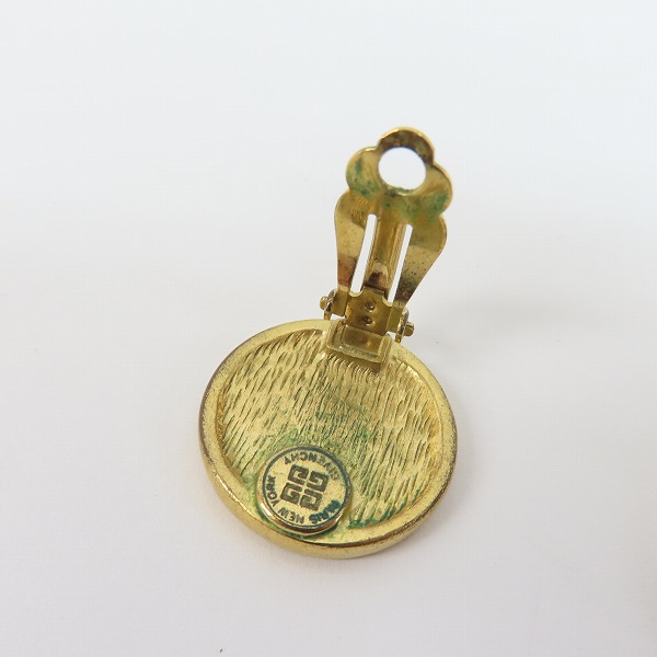 実際に弊社で買取させて頂いたGIVENCHY/ジバンシイ ロゴ入り イヤリング ゴールドカラーの画像 2枚目