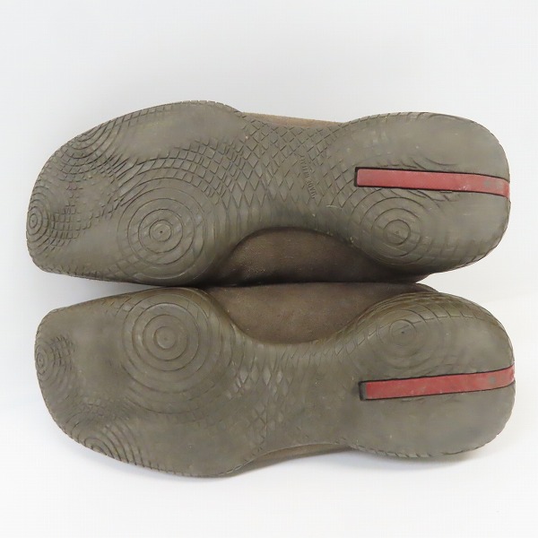 実際に弊社で買取させて頂いた【観賞用】PRADA/プラダ スエード スニーカー 0350/8の画像 2枚目