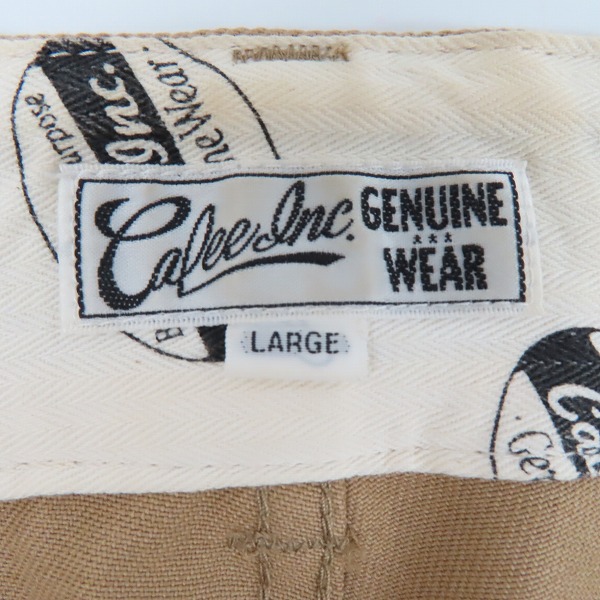 実際に弊社で買取させて頂いたCALEE/キャリー チノパンツ Lの画像 3枚目