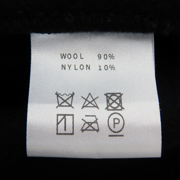 実際に弊社で買取させて頂いたCALEE/キャリー ジップアップメルトンジャケット ブラック/Lの画像 3枚目