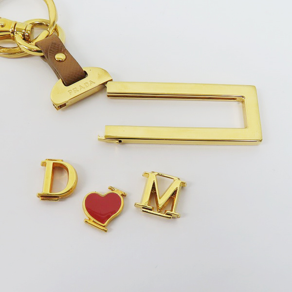 実際に弊社で買取させて頂いたPRADA/プラダ 着脱イニシャル入り キーリングの画像 3枚目