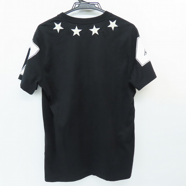 実際に弊社で買取させて頂いたGIVENCHY/ジバンシィ 17SS スターデザイン ナンバリング半袖Tシャツ ブラック 17S 7200 651/Mの画像 1枚目