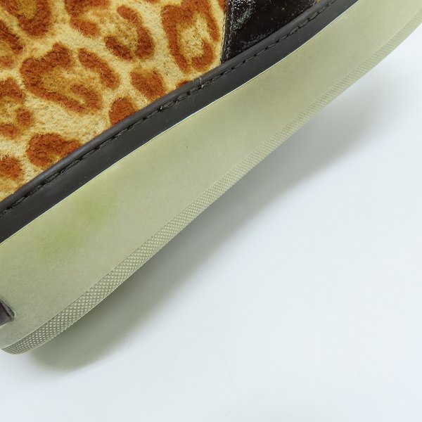 実際に弊社で買取させて頂いたJIMMY CHOO/ジミーチュウ レオパード柄 ハイカットスニーカー 43の画像 6枚目