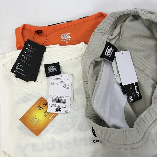 実際に弊社で買取させて頂いた【おまとめ品/未使用】CANTERBURY/カンタベリー スウェットショートパンツ/Tシャツ/スポーツウェアの画像 2枚目