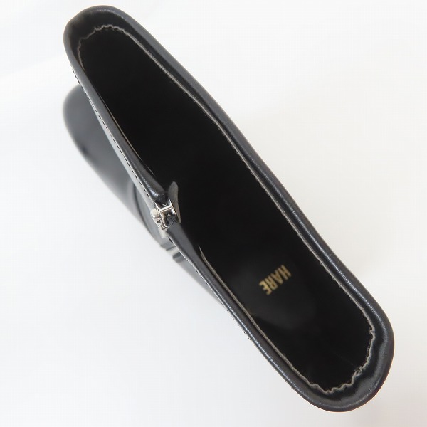 実際に弊社で買取させて頂いたHARE/ハレ レザー サイドジップ ヒールブーツ HA040052OR/Mの画像 4枚目