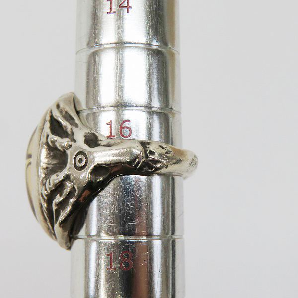 実際に弊社で買取させて頂いた【カスタム】ALEX STREETER/アレックスストリーター エンジェルハートリング アバロンシェルwアクアマリン 17号の画像 7枚目