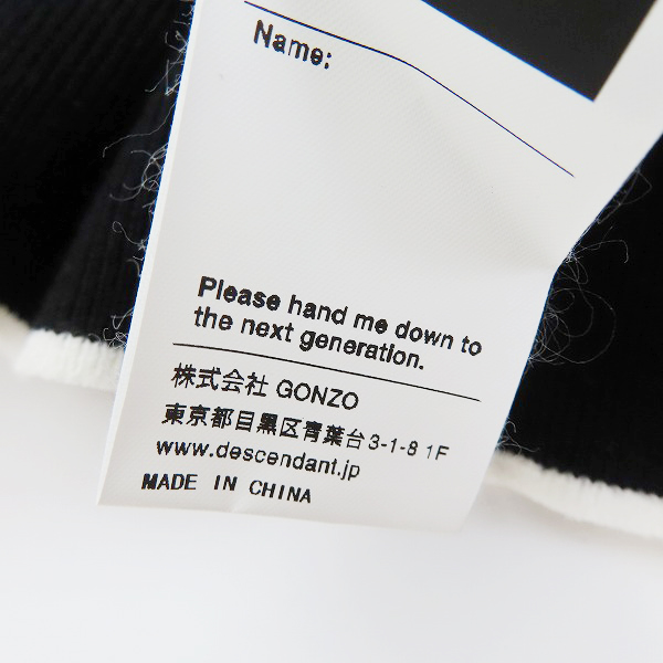 実際に弊社で買取させて頂いたDESCENDANT/ディセンダント クジラロゴ  半袖 ニット/1の画像 4枚目
