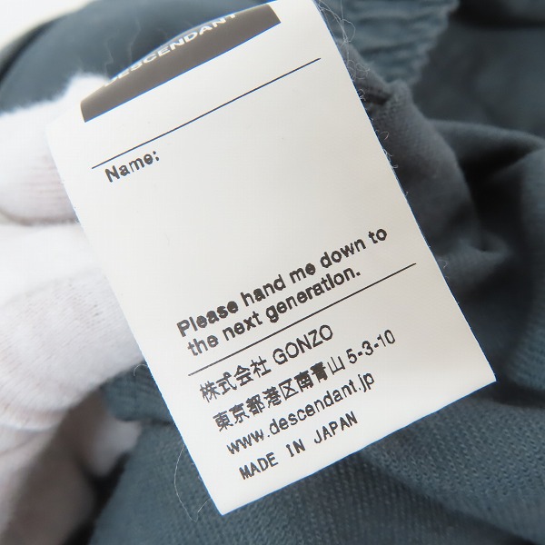 実際に弊社で買取させて頂いたDESCENDANT/ディセンダント クジラロゴ イージーパンツ/2の画像 3枚目