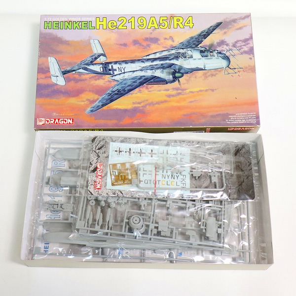 実際に弊社で買取させて頂いた【未組立】DRAGON/ドラゴン 1:72 HEINKEL He219A5/R4 ハインケル ドイツ空軍 戦闘機 プラモデルの画像 1枚目