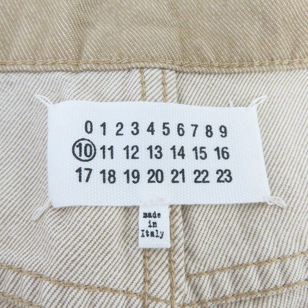 実際に弊社で買取させて頂いたMaison Martin Margiela/メゾンマルタンマルジェラ10 12AW ワイドバギーパンツ S30LA0055/46の画像 2枚目