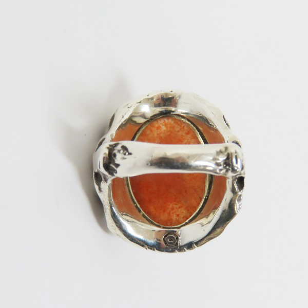 実際に弊社で買取させて頂いたALEX STREETER/アレックスストリーター 2022年限定 SPストーン/サンストーン ラディアント エンジェルハート リング/14号の画像 3枚目