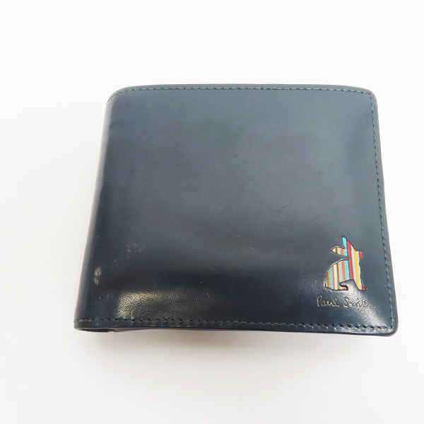 実際に弊社で買取させて頂いたPaul Smith/ポールスミス マーケトリーストライプラビット 二つ折り財布 ショートウォレット 