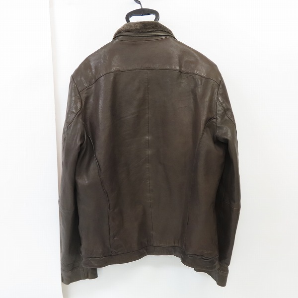 実際に弊社で買取させて頂いたHUGO BOSS/ヒューゴボス ラムレザー ジャケット 40Rの画像 1枚目